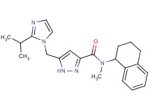 5-[(2-isopropyl-1H-imidazol-1-yl)methyl]-N-methyl-N-(1,2,3,4-tetrahydro-1-naphthalenyl)-1H-pyrazole-3-carboxamide