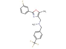 1-[2-(3-fluorophenyl)-5-methyl-1,3-oxazol-4-yl]-N-methyl-N-[4-(trifluoromethyl)benzyl]methanamine