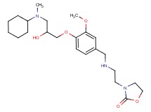3-{2-[(4-{3-[cyclohexyl(methyl)amino]-2-hydroxypropoxy}-3-methoxybenzyl)amino]ethyl}-1,3-oxazolidin-2-one