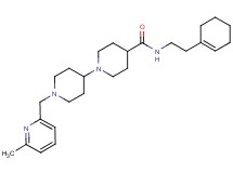 N-[2-(1-cyclohexen-1-yl)ethyl]-1'-[(6-methyl-2-pyridinyl)methyl]-1,4'-bipiperidine-4-carboxamide
