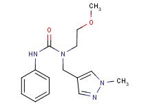 N-(2-methoxyethyl)-N-[(1-methyl-1H-pyrazol-4-yl)methyl]-N'-phenylurea