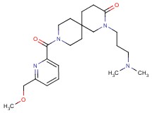 2-[3-(dimethylamino)propyl]-9-{[6-(methoxymethyl)pyridin-2-yl]carbonyl}-2,9-diazaspiro[5.5]undecan-3-one