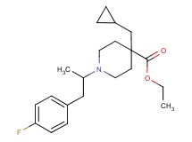 ethyl 4-(cyclopropylmethyl)-1-[2-(4-fluorophenyl)-1-methylethyl]-4-piperidinecarboxylate