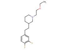 3-[2-(3,4-difluorophenyl)ethyl]-1-(2-ethoxyethyl)piperidine