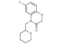 6-fluoro-4-(tetrahydro-2H-pyran-2-ylmethyl)-2H-1,4-benzoxazin-3(4H)-one