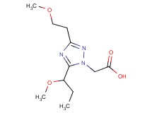 [3-(2-methoxyethyl)-5-(1-methoxypropyl)-1H-1,2,4-triazol-1-yl]acetic acid