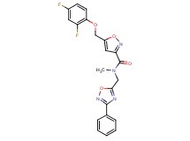 5-[(2,4-difluorophenoxy)methyl]-N-methyl-N-[(3-phenyl-1,2,4-oxadiazol-5-yl)methyl]-3-isoxazolecarboxamide