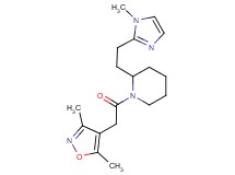 1-[(3,5-dimethyl-4-isoxazolyl)acetyl]-2-[2-(1-methyl-1H-imidazol-2-yl)ethyl]piperidine