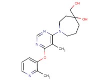 4-(hydroxymethyl)-1-{5-methyl-6-[(2-methyl-3-pyridinyl)oxy]-4-pyrimidinyl}-4-azepanol