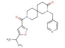 9-[(5-isopropylisoxazol-3-yl)carbonyl]-2-(pyridin-4-ylmethyl)-2,9-diazaspiro[5.5]undecan-3-one
