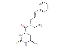 (4S*,6R*)-N-ethyl-6-methyl-N-[(2E)-3-phenylprop-2-en-1-yl]-2-thioxohexahydropyrimidine-4-carboxamide