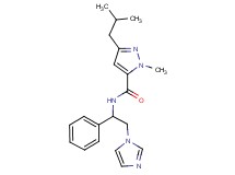 N-[2-(1H-imidazol-1-yl)-1-phenylethyl]-3-isobutyl-1-methyl-1H-pyrazole-5-carboxamide