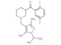 (2,5-difluorophenyl){1-[(1-isopropyl-3,5-dimethyl-1H-pyrazol-4-yl)methyl]-3-piperidinyl}methanone