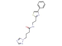 N-[2-(4-phenyl-1,3-thiazol-2-yl)ethyl]-4-(1H-1,2,4-triazol-1-yl)butanamide