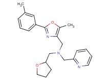 1-[5-methyl-2-(3-methylphenyl)-1,3-oxazol-4-yl]-N-(2-pyridinylmethyl)-N-(tetrahydro-2-furanylmethyl)methanamine