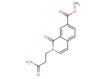 methyl 2-(3-amino-3-oxopropyl)-1-oxo-1,2-dihydroisoquinoline-7-carboxylate