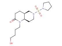 (4aS*,8aR*)-1-(4-hydroxybutyl)-6-(pyrrolidin-1-ylsulfonyl)octahydro-1,6-naphthyridin-2(1H)-one