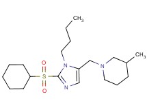 1-{[1-butyl-2-(cyclohexylsulfonyl)-1H-imidazol-5-yl]methyl}-3-methylpiperidine