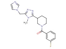 1-(3-fluorobenzoyl)-3-[5-(1H-imidazol-1-ylmethyl)-4-methyl-4H-1,2,4-triazol-3-yl]piperidine