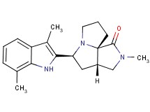 (3aS*,5S*,9aS*)-5-(3,7-dimethyl-1H-indol-2-yl)-2-methylhexahydro-7H-pyrrolo[3,4-g]pyrrolizin-1(2H)-one