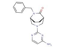 (1S*,5R*)-3-(4-amino-2-pyrimidinyl)-6-benzyl-3,6-diazabicyclo[3.2.2]nonan-7-one