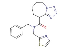 N-benzyl-N-(1,3-thiazol-2-ylmethyl)-6,7,8,9-tetrahydro-5H-tetrazolo[1,5-a]azepine-9-carboxamide