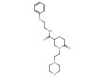 1-[2-(4-morpholinyl)ethyl]-6-oxo-N-(2-phenoxyethyl)-3-piperidinecarboxamide