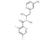 3,5-difluoro-N-methyl-N-[1-methyl-2-(4-methylpyridin-2-yl)ethyl]pyridine-2-carboxamide