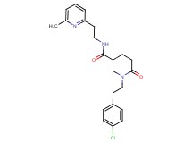 1-[2-(4-chlorophenyl)ethyl]-N-[2-(6-methyl-2-pyridinyl)ethyl]-6-oxo-3-piperidinecarboxamide
