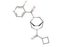 (1S*,5R*)-3-(cyclobutylcarbonyl)-6-(3-fluoroisonicotinoyl)-3,6-diazabicyclo[3.2.2]nonane