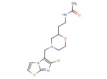 N-(2-{4-[(6-chloroimidazo[2,1-b][1,3]thiazol-5-yl)methyl]morpholin-2-yl}ethyl)acetamide