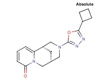 (1S,9R)-11-(5-cyclobutyl-1,3,4-oxadiazol-2-yl)-7,11-diazatricyclo[7.3.1.0~2,7~]trideca-2,4-dien-6-one