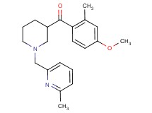 (4-methoxy-2-methylphenyl){1-[(6-methyl-2-pyridinyl)methyl]-3-piperidinyl}methanone