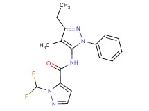 1-(difluoromethyl)-N-(3-ethyl-4-methyl-1-phenyl-1H-pyrazol-5-yl)-1H-pyrazole-5-carboxamide