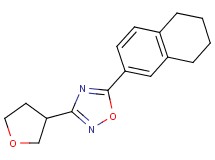 3-(tetrahydrofuran-3-yl)-5-(5,6,7,8-tetrahydronaphthalen-2-yl)-1,2,4-oxadiazole