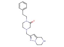 1-(2-phenylethyl)-4-(4,5,6,7-tetrahydropyrazolo[1,5-a]pyrazin-2-ylmethyl)-2-piperazinone
