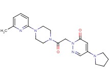 2-{2-[4-(6-methylpyridin-2-yl)piperazin-1-yl]-2-oxoethyl}-5-pyrrolidin-1-ylpyridazin-3(2H)-one