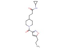 N-cyclopropyl-3-{1-[(5-propyl-3-isoxazolyl)carbonyl]-4-piperidinyl}propanamide