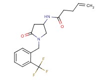 N-{5-oxo-1-[2-(trifluoromethyl)benzyl]-3-pyrrolidinyl}-4-pentenamide