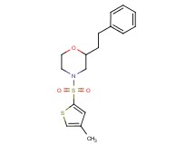 4-[(4-methyl-2-thienyl)sulfonyl]-2-(2-phenylethyl)morpholine