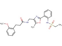 N-[(2-{2-[(ethylsulfonyl)amino]phenyl}-5-methyl-1,3-oxazol-4-yl)methyl]-3-(2-methoxyphenyl)propanamide