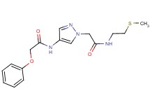 N-[1-(2-{[2-(methylthio)ethyl]amino}-2-oxoethyl)-1H-pyrazol-4-yl]-2-phenoxyacetamide