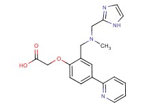 (2-{[(1H-imidazol-2-ylmethyl)(methyl)amino]methyl}-4-pyridin-2-ylphenoxy)acetic acid