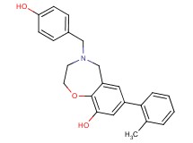 4-(4-hydroxybenzyl)-7-(2-methylphenyl)-2,3,4,5-tetrahydro-1,4-benzoxazepin-9-ol