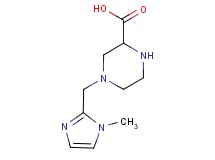 4-[(1-methyl-1H-imidazol-2-yl)methyl]piperazine-2-carboxylic acid