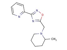 2-{5-[(2-methyl-1-piperidinyl)methyl]-1,2,4-oxadiazol-3-yl}pyridine