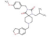8-(2,3-dihydro-1-benzofuran-5-ylmethyl)-1-isobutyl-3-(4-methoxybenzyl)-1,3,8-triazaspiro[4.5]decane-2,4-dione