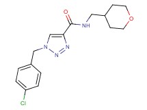 1-(4-chlorobenzyl)-N-(tetrahydro-2H-pyran-4-ylmethyl)-1H-1,2,3-triazole-4-carboxamide