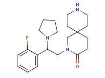 2-[2-(2-fluorophenyl)-2-(1-pyrrolidinyl)ethyl]-2,9-diazaspiro[5.5]undecan-3-one dihydrochloride