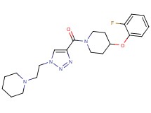 4-(2-fluorophenoxy)-1-({1-[2-(1-piperidinyl)ethyl]-1H-1,2,3-triazol-4-yl}carbonyl)piperidine